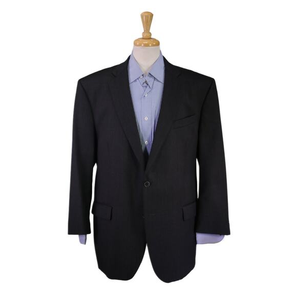 Brooks Brothers 1818 Madison Solid Charcoal Gray 2-Btn Suit Blazer Jacket 48R